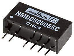 NMD050505SC, DC/DC преобразователь на плату 1Вт 5 to 5 &amp; 5В SIP