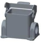 T1610063116-000, Heavy Duty Power Connectors Hood 40MM PG16 Lock PG2x16 Side Entry T1610063116-000, Heavy Duty Power Connectors Hood 40MM PG16 Lock PG2x16 Side Entry
