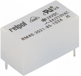RM40-Z-24, Реле электромагнитное, SPST-NO, Uобмотки 24ВDC, 8A/250ВAC, 8А