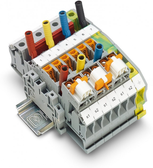 3047400, DIN Rail Terminal Blocks UTME 6 TEST BLOCK SCREW