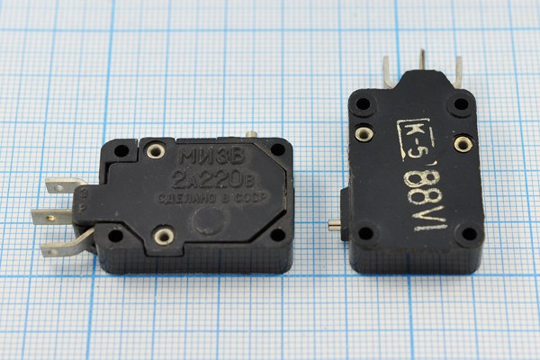Переключатель концевой(путевой) 42x 8 x22, 220, 2, ON-(ON), H24, МИ3В; №2974 ПКонц 42x 8 x22\220\ 2\ON-(ON)\\H24\МИ3В\