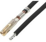 216301-1213, Rectangular Cable Assemblies MX150 F-S 225MM 16 AWG LEADS BK Au