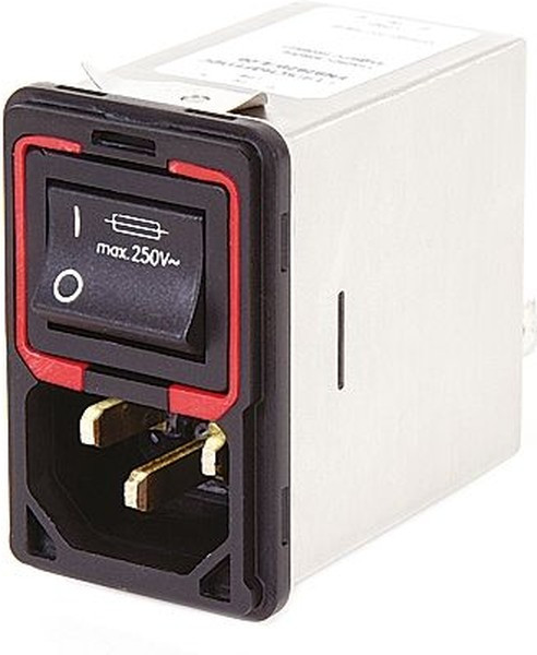 FN9299-10-06, 10A, 250 V ac Male Panel Mount IEC Filter 2 Pole FN9299-10-06, Faston 2 Fuse FN9299-10-06, 10A, 250 V ac Male Panel Mount IEC Filter 2 Pole FN9299-10-06, Faston 2 Fuse