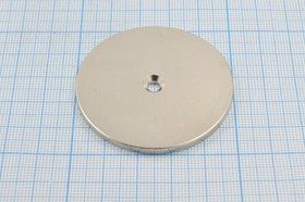 Магнит 50,0xd 4,0x 3, цилиндр, Ni, с зенковкой