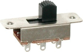 KBB70-2P2W, Переключатель движковый 6p.ON-ON 1,5A 250V