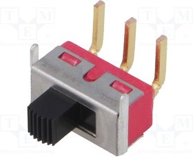 1101M2S3ABE2, Переключатель движковый Положения 2 SPDT