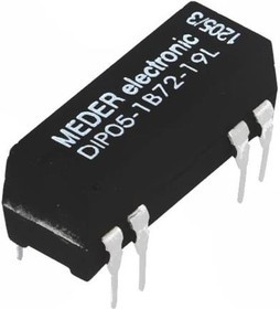 DIP05-1B72-19L, Реле: герконовое, SPST-NC, Uобмотки: 5ВDC, 1А, макс.200ВDC, 50мВт