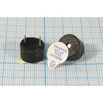 Зуммер магнитоэлектрический с генератором, размер 12x 8, напряжение 12В, частота 2.3кГц, контакты 2P