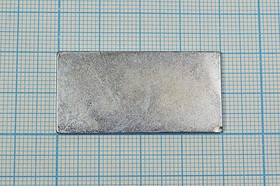 Магнит 40,0x20,0x 1,8, параллелепипед, Ni, N35