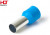 Наконечник-гильза Е16-12 Ншви 16мм² с изолированным фланцем штырьевой втулочный синий (уп./100 шт) 084-04-30/084-04-030 HLT