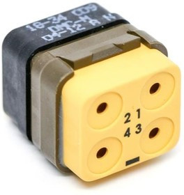 DMC-M04-12AN, Rectangular MIL Spec Connectors DMC INS P 4C 4#12 N LC
