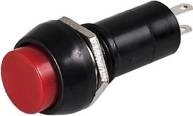 PBS-11A red, Кнопка с фиксацией ON-OFF (1A 250VAC), красная (SPA-101A1)