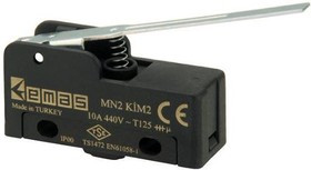 MN2KIM2, Микропереключатель 10А 250VAC с лапкой