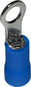 Клемма типа"O", диаметр 4.3мм, сечение кабеля 1-2.5кв.мм, синяя; Q-768 B клемма"O" d 4,3\0,6\S1,0~2,5\Cu луж\\син\НКИ2,5-4\