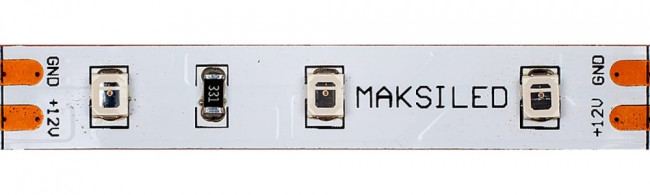 Светодиодная лента 5м, 12В, 4,8Вт/м, 60д/м, ip20, 90Лм/м, желтый, 8мм, ML-R60-2835-Y-LP-S