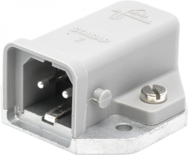 STASAP-2B, Разъем: прямоугольный, ST, гнездо, "папа", PIN: 2, луженые, IP54, 16А STASAP-2B, Разъем: прямоугольный, ST, гнездо, "папа", PIN: 2, луженые, IP54, 16А