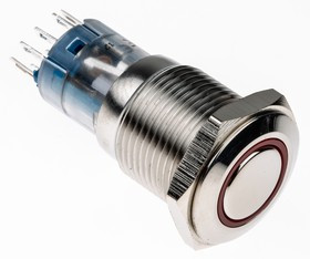 MP0045/1E2RD012, Pushbutton Switches DPCO FLUSH BUTTON