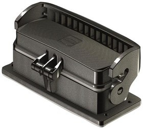 19432240341, Panel Mount Housing 180° 24/B Shell Size Glass Fibre Reinforced Polyamide Self Lock