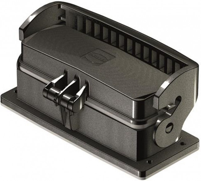 19432240341, Panel Mount Housing 180° 24/B Shell Size Glass Fibre Reinforced Polyamide Self Lock