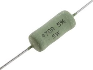 AC05000004700JAC00, Резистор в сквозное отверстие, 470 Ом, Серия AC, 5 Вт, ± 5%, Осевые Выводы AC05000004700JAC00, Резистор в сквозное отверстие, 470 Ом, Серия AC, 5 Вт, ± 5%, Осевые Выводы