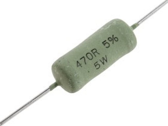 AC05000004700JAC00, Резистор в сквозное отверстие, 470 Ом, Серия AC, 5 Вт, ± 5%, Осевые Выводы