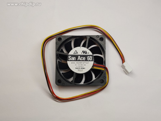 Вентилятор Sanyo Denki San Ace 60 9GA0612P7G01 12V DC 0.16A 60X15mm 4pin