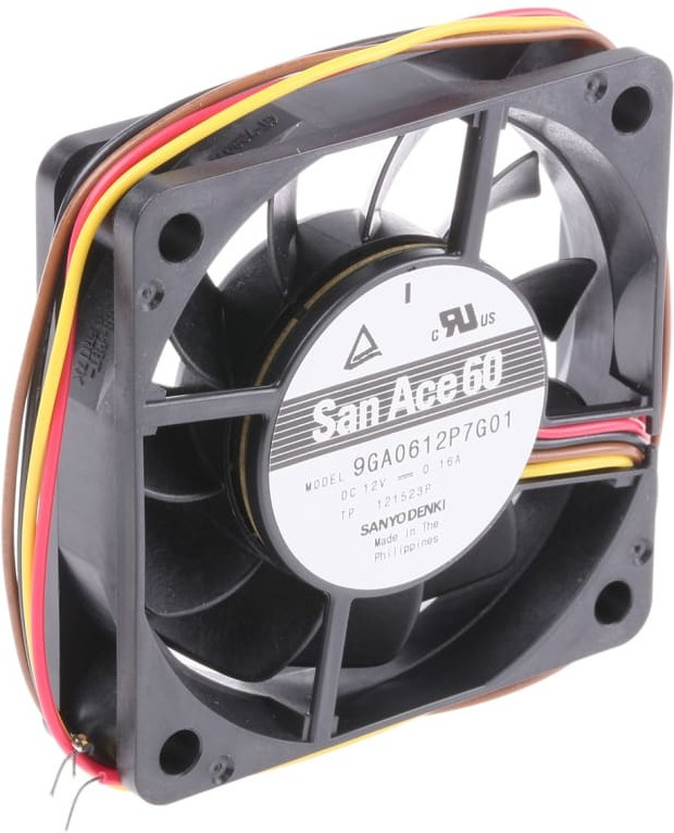 Вентилятор Sanyo Denki San Ace 60 9GA0612P7G01 12V DC 0.16A 60X15mm 4pin