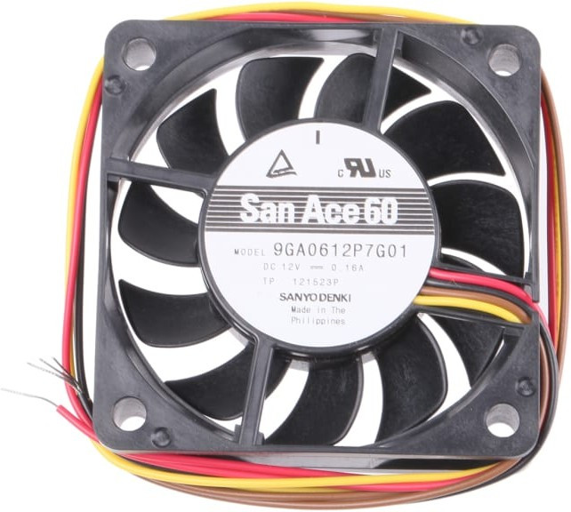 Вентилятор Sanyo Denki San Ace 60 9GA0612P7G01 12V DC 0.16A 60X15mm 4pin