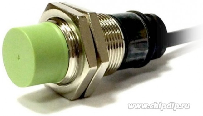 PR18-8DN, Датчик индуктивный, М18x1, L=47мм, зона чувствительности 8мм, NPN NO, 3-х проводный, кабель 2м, 12-24VDC PR18-8DN, Датчик индуктивный, М18x1, L=47мм, зона чувствительности 8мм, NPN NO, 3-х проводный, кабель 2м, 12-24VDC