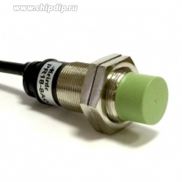 PR18-8DN, Датчик индуктивный, М18x1, L=47мм, зона чувствительности 8мм, NPN NO, 3-х проводный, кабель 2м, 12-24VDC PR18-8DN, Датчик индуктивный, М18x1, L=47мм, зона чувствительности 8мм, NPN NO, 3-х проводный, кабель 2м, 12-24VDC