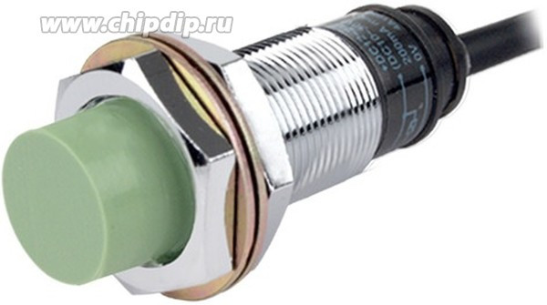 PR18-8DN, Датчик индуктивный, М18x1, L=47мм, зона чувствительности 8мм, NPN NO, 3-х проводный, кабель 2м, 12-24VDC PR18-8DN, Датчик индуктивный, М18x1, L=47мм, зона чувствительности 8мм, NPN NO, 3-х проводный, кабель 2м, 12-24VDC