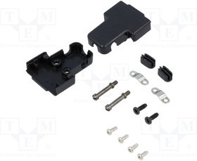 TRI-P-09-K, Корпус для разъемов D-Sub, D-Sub HD 15pin,D-sub 9pin, тройной