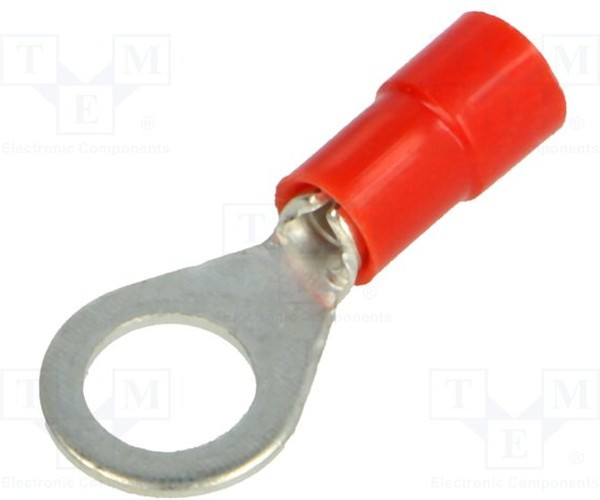 BM 00131, Наконечник: кольцевой, M6, d: 6,2мм, 0,25-1,5мм2, обжим, на провод