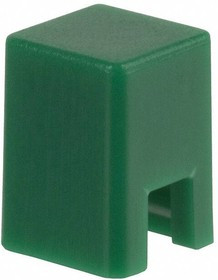 B32-1070, Клавиша, квадратная, зеленый, 4x4мм, B3F-1, B3F-3, B3FS