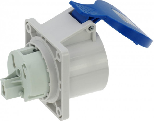 Встраиваемая розетка 32A/230V/1P+N+E/IP44, фланец 75x75 CA1395 Встраиваемая розетка 32A/230V/1P+N+E/IP44, фланец 75x75 CA1395