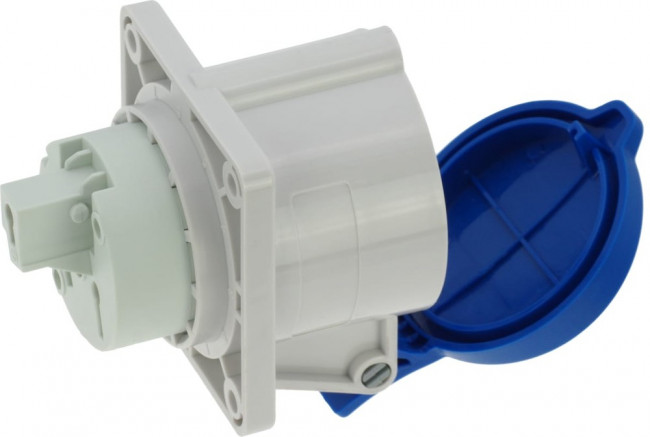 Встраиваемая розетка 32A/230V/1P+N+E/IP44, фланец 75x75 CA1395 Встраиваемая розетка 32A/230V/1P+N+E/IP44, фланец 75x75 CA1395