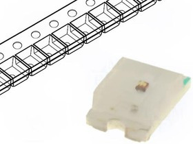 OF-SMD2012R, Светодиод, SMD, 0805, красный, 90-120мкд, 120°, Упаковка бобина