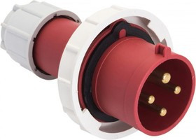 Вилка переносная 0442 3Р РЕ 125А 380В IP67 PROxima ps-0442-125-380