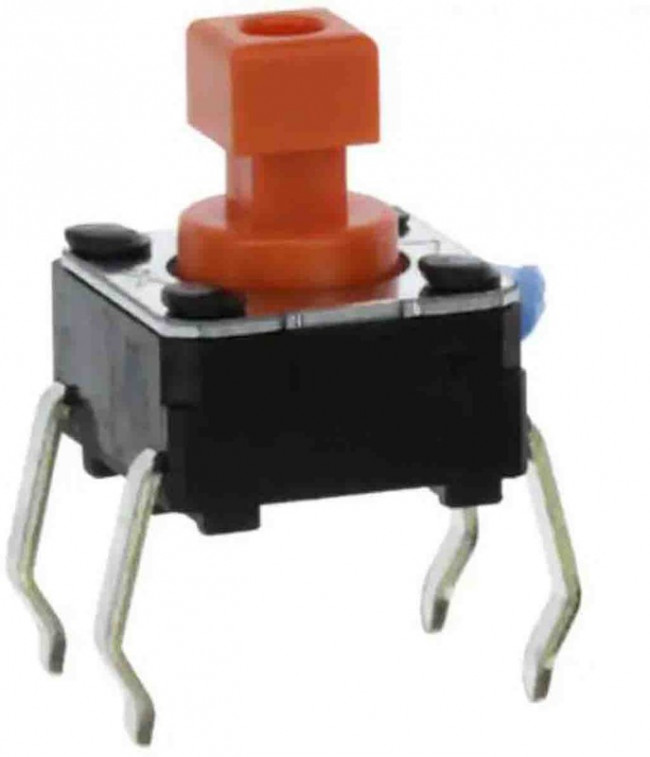 B3F-1055, Микропереключатель TACT, SPST-NO, Пол: 2, 0,05A/24ВDC, THT, нет