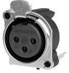 Seetronic SCADF3-V панельный разъём XLR, "мама", 3-контактный, вертикальная установка