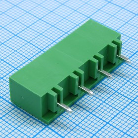 2EDGVC-7.62- 04P-14-00A(H), Разъемный клеммный блок на плату, 4 контакта. Серия 2EDGVC-7.62