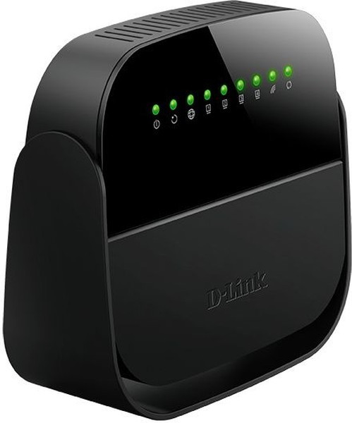 Wi-Fi роутер D-LINK DSL-2740U/R1A, ADSL2+, черный