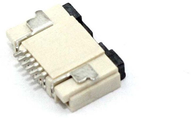 Разъем FPC Flip-Lock 0510-6RLGF 6 pin высота 1мм шаг 0,5мм