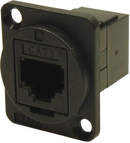 CP30223X, Соединитель, FT, Кат: 3, Конф: 6p4c, гнездо RJ11, с обеих сторон CP30223X, Соединитель, FT, Кат: 3, Конф: 6p4c, гнездо RJ11, с обеих сторон