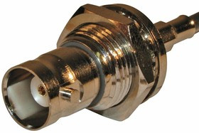 031-6843, BNC STRAIGHT CRIMP JACK FOR RG-178, RG-196, 50 OHM, BULKHEAD 07AH1065 031-6843, BNC STRAIGHT CRIMP JACK FOR RG-178, RG-196, 50 OHM, BULKHEAD 07AH1065