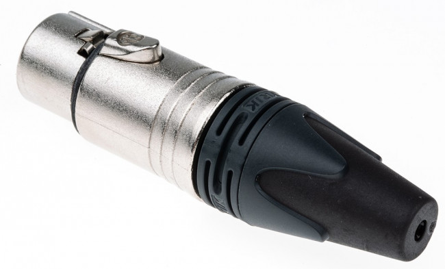 NC5FXX, XLR Connectors 5P FEM NICKEL HOUSE SILVER CONTACTS