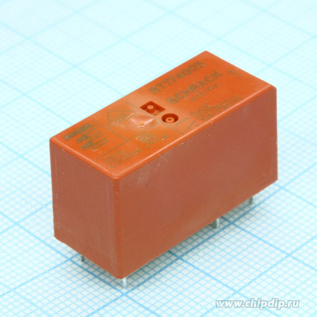 3-1393239-6 (RT174005), Реле 1 переключ. 5VDC, 10A/250VAC SPDT