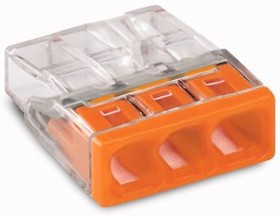 Клемма 3-х проводная 3х(0.5-2.5мм) для распред. короб. (с контактн. пастой "Alu-Plus") 2273-243 WAGO 88328 Клемма 3-х проводная 3х(0.5-2.5мм) для распред. короб. (с контактн. пастой "Alu-Plus") 2273-243 WAGO 88328