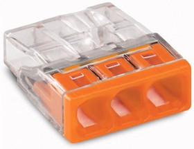 Клемма 3-х проводная 3х(0.5-2.5мм) для распред. короб. (с контактн. пастой "Alu-Plus") 2273-243 WAGO 88328 Клемма 3-х проводная 3х(0.5-2.5мм) для распред. короб. (с контактн. пастой "Alu-Plus") 2273-243 WAGO 88328