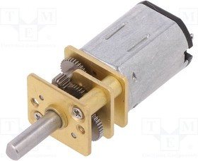 DF-FIT0094, Двигатель DC, с редуктором, 6ВDC, 50 1, Двусторон.вал нет, 350мА